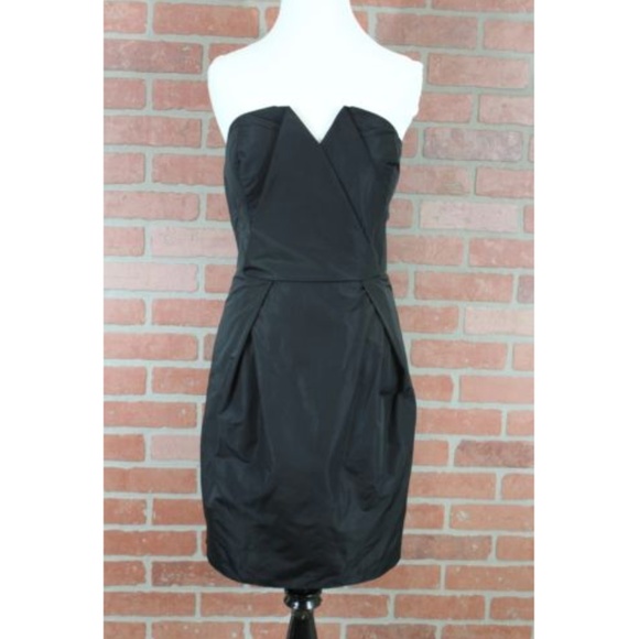 BCBGeneration Strapless Black Dress Size 12 - Picture 1 of 6